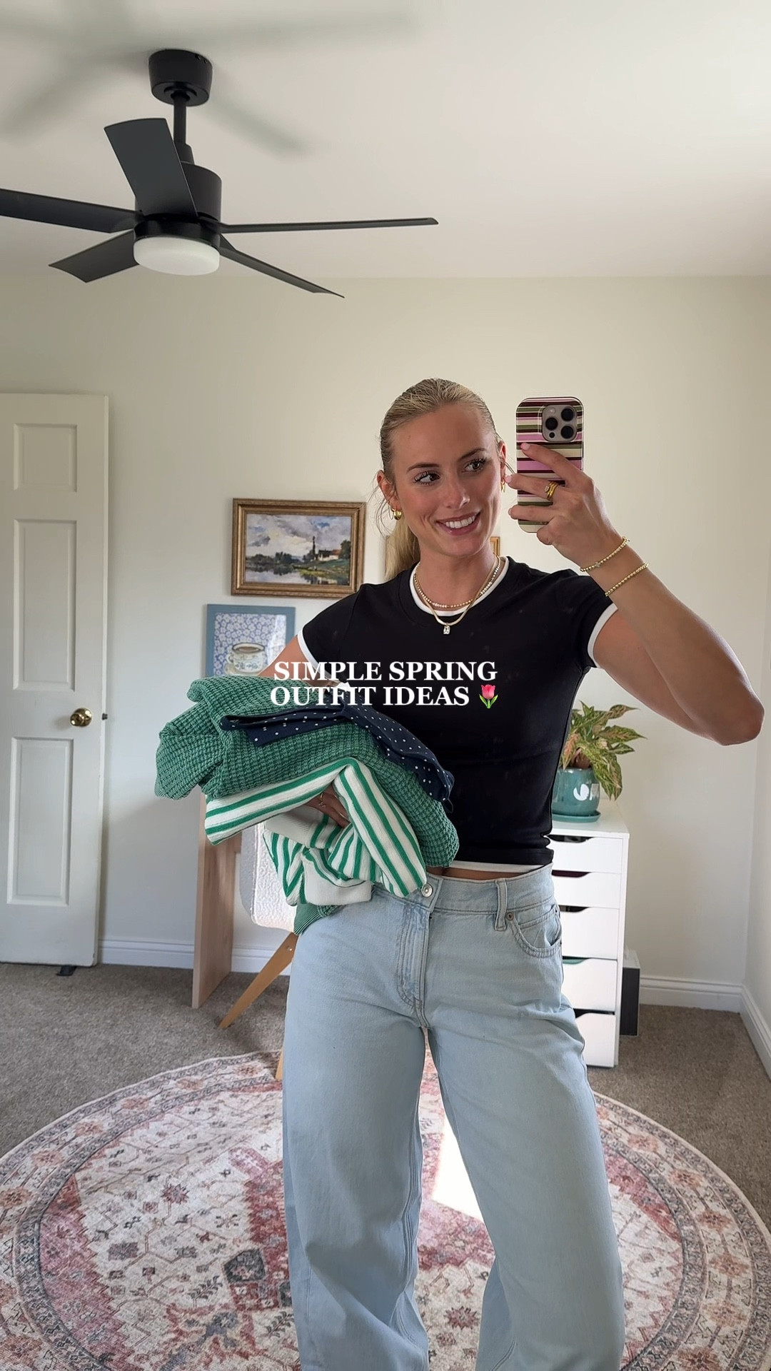 Simple spring outfit ideas from American Eagle 🌧️🌷 @AmericanEagle Use Code lilyAE25 for 25% off site wide- valid from 3/28-3/30, US online only, stackable! Exclusions: clearance, 3rd party, giftcards, Aerie #AEpartner #AEjeans 
