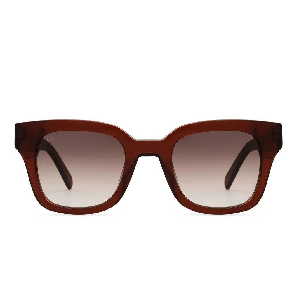JEAN - COGNAC + BROWN GRADIENT SUNGLASSES | DIFF Eyewear