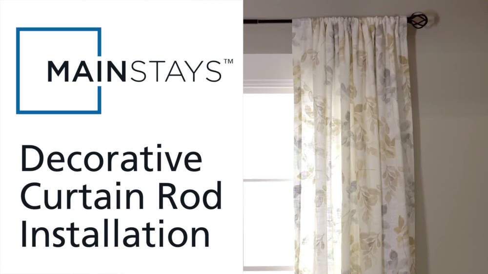 Mainstays 48-84 in. Modern Crackle Adjustable Petite Cafe Curtain Rod, 1/2 in. Diameter, Brished ... | Walmart (US)