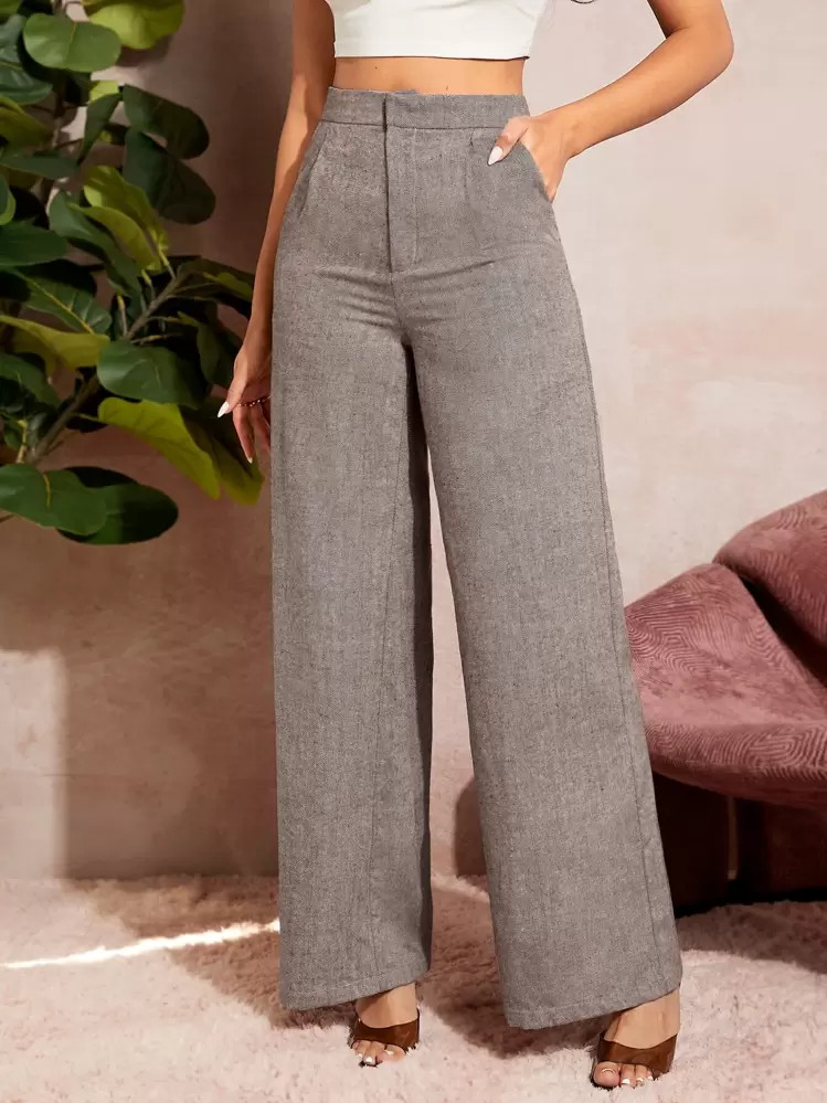 Women’s  High  Waist  Wide Leg Pants  | SHEIN