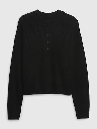 CashSoft Henley Sweater | Gap (US)