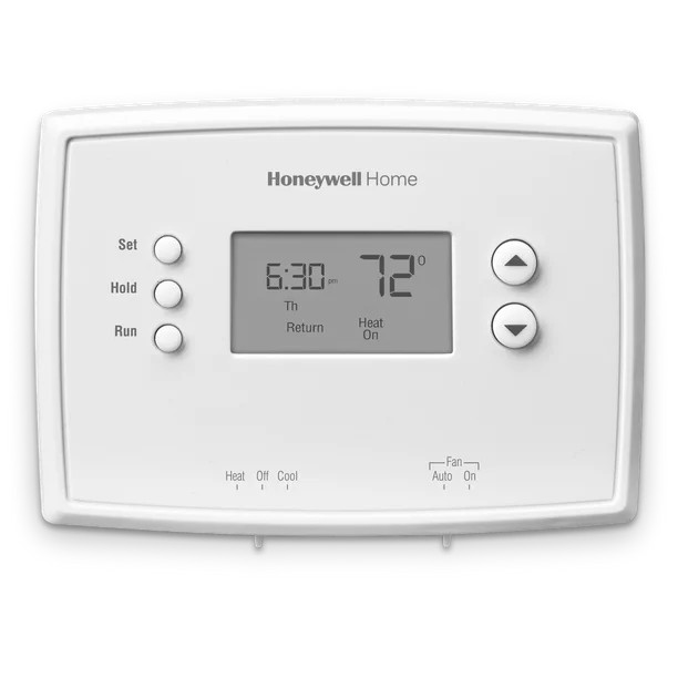 Honeywell Home 1-Week Programmable Thermostat for Heat and Cool, White | Walmart (US)