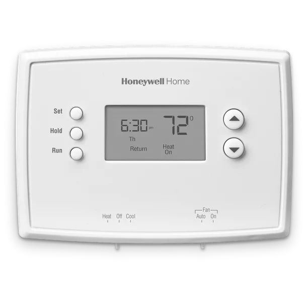 Honeywell Home 1-Week Programmable Thermostat for Heat and Cool, White | Walmart (US)