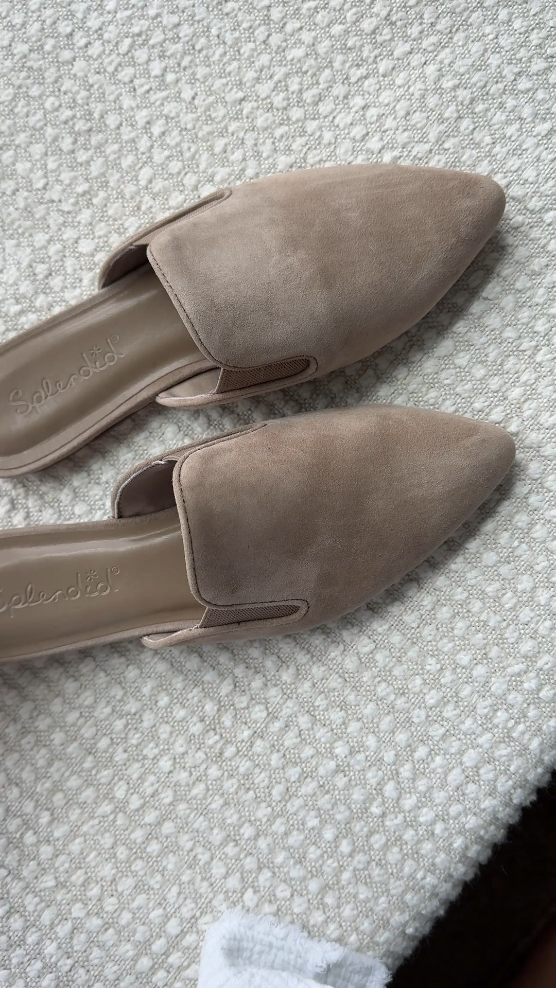 These Splendid suede pointy toe mules are some of the most for table flats I’ve ever slid on my feet! Comes in almost 10 colors but the taupes “Ermine” is the perfect neutral! Fits TTS. Fall shoes Nordstrom anniversary sale n sale 

#LTKSaleAlert #LTKShoeCrush