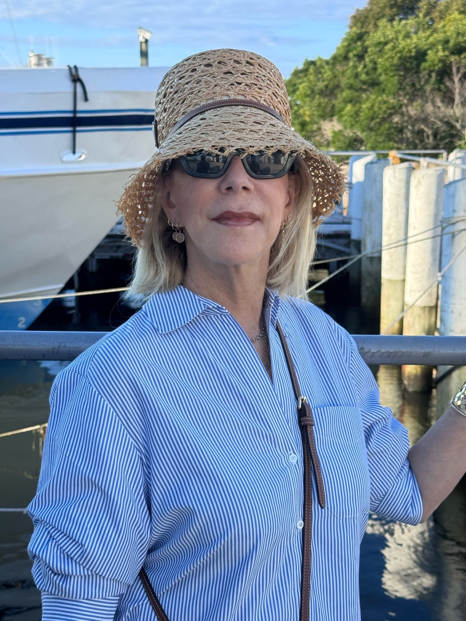 🍂 I'm  perfectly transitioning between seasons! Sunglasses and straw hats truly are the ultimate summer staples, and honestly, there is no rule saying you can't stretch them into the early days of autumn. There is something so "cool" when the air gets a little crisper, but the sun is still bright. Fall has a completely different vibe than the other seasons and is probably my favorite!

#LTKSeasonal #LTKootd