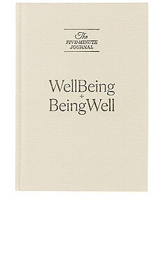 WellBeing + BeingWell x Five Minute Journal in Parchment from Revolve.com | Revolve Clothing (Global)
