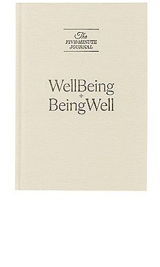 WellBeing + BeingWell x Five Minute Journal in Parchment from Revolve.com | Revolve Clothing (Global)