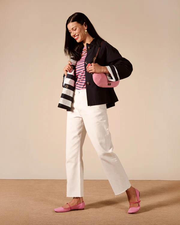 Short Spiffy Trench Coat - Navy | Frances Valentine