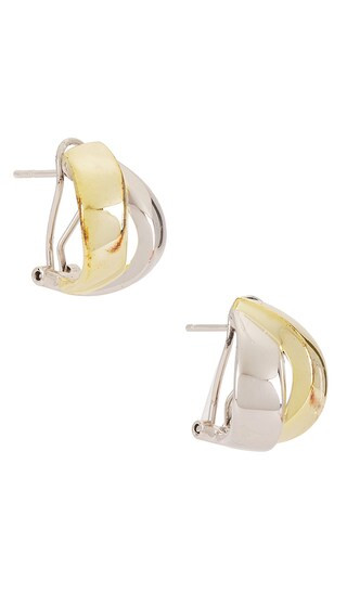 Connor Hoop in Gold & Silver | Revolve Clothing (Global)