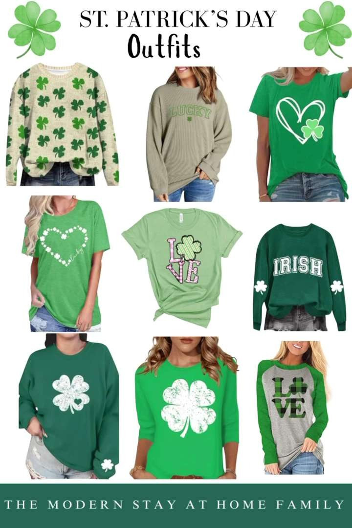 Feeling lucky in these St. Patrick’s Day outfits for women 🍀 From casual green sweaters and cozy knits to festive graphic tees, chic blazers, and comfy everyday looks, these easy outfit ideas are perfect for celebrating in style. Whether you’re heading to a school party, brunch with friends, workwear with a festive twist, or just want a subtle pop of green, these outfits are cute, comfortable, and wearable all spring long.

St Patricks Day outfits for women green outfit ideas casual green outfits festive outfits womens fashion spring outfits march outfits st patricks day fashion green sweaters green tops graphic tees women casual chic outfits everyday outfits mom outfits teacher outfits work friendly outfits holiday outfits spring fashion trends green accessories lucky outfit ideas festive casual looks women style inspiration seasonal outfits spring capsule wardrobe 🍀 

 

#LTKmomlife #LTKSeasonal #LTKFindsUnder50