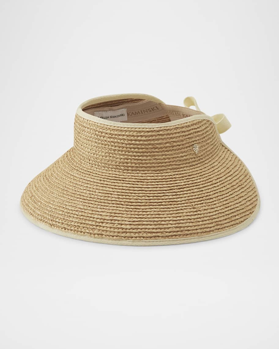 Helen Kaminski Mita Raffia Visor | Neiman Marcus