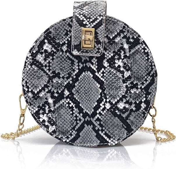 Material: High quality snakeskin PU leather and polyester lining, luxury and delicate， easy to ... | Amazon (US)