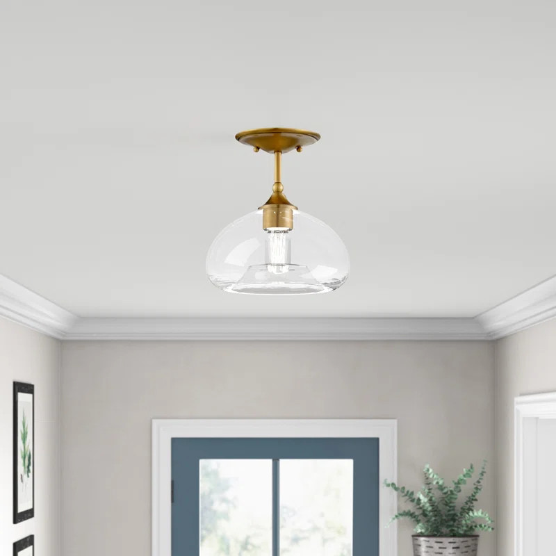 Dibble 1 - Light 10.75" Semi Flush Mount | Wayfair North America