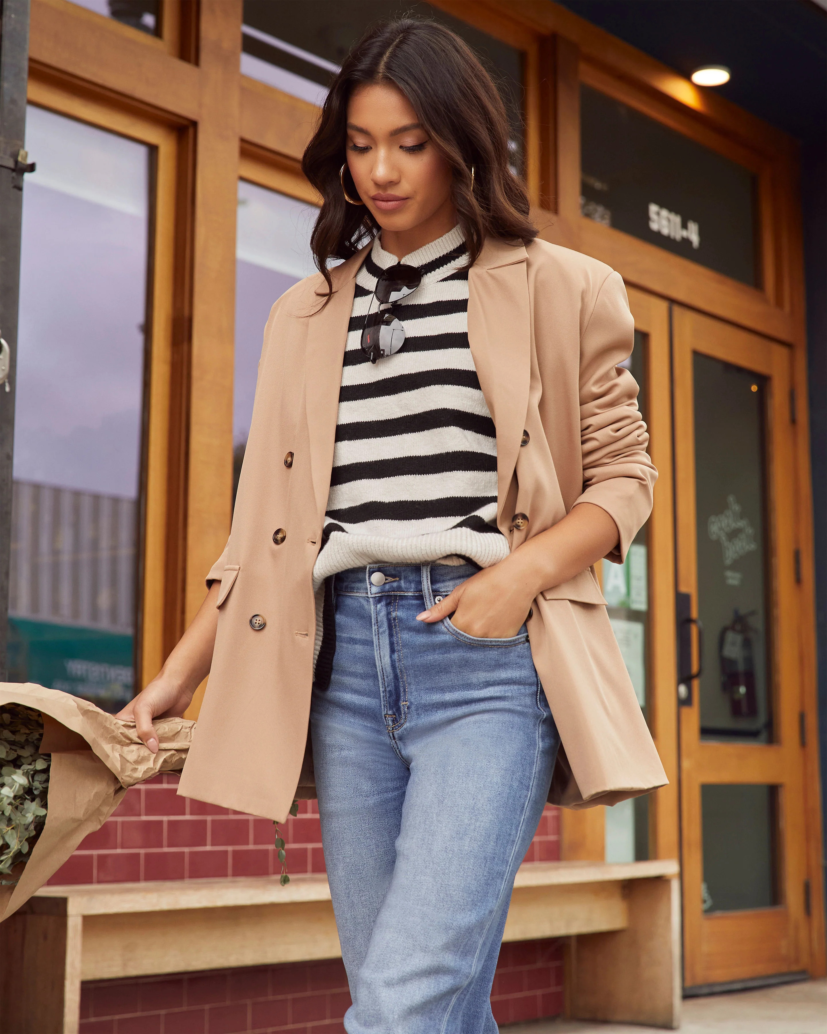 Dont Mind Me Striped Knit Sweater | VICI