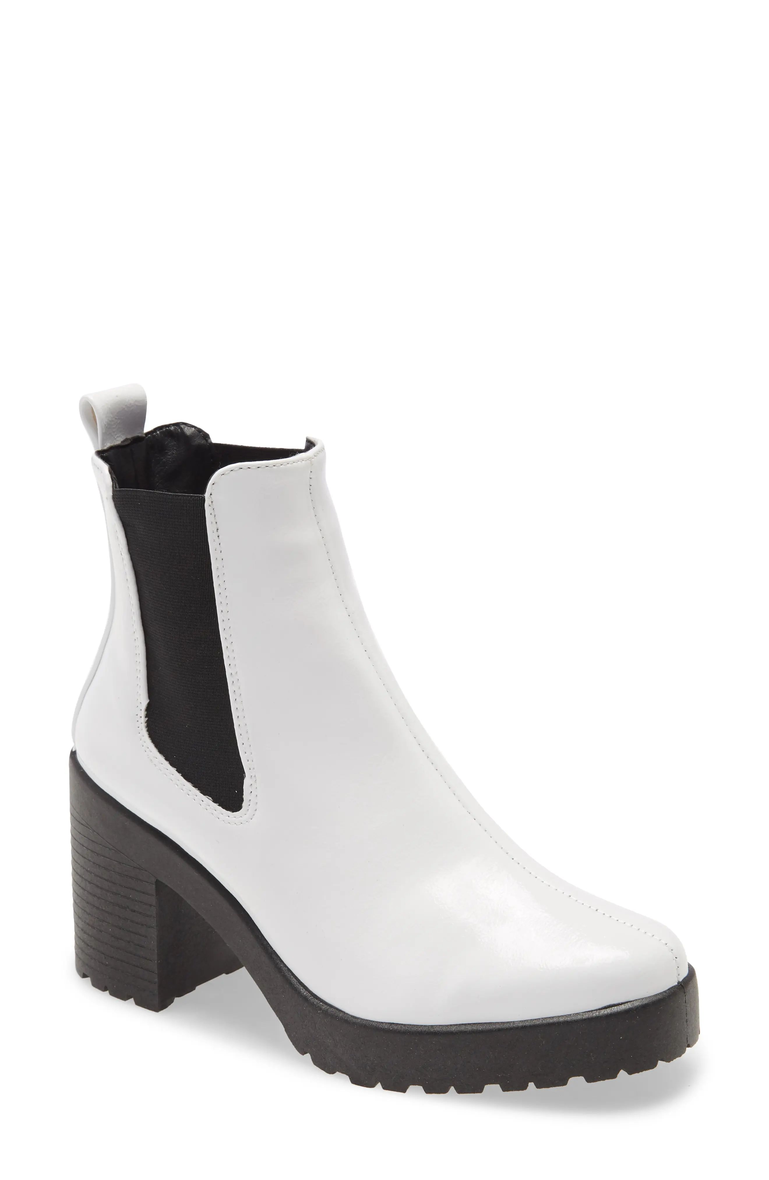 Women's Topshop Unit Chelsea Boot, Size 5.5US - White | Nordstrom