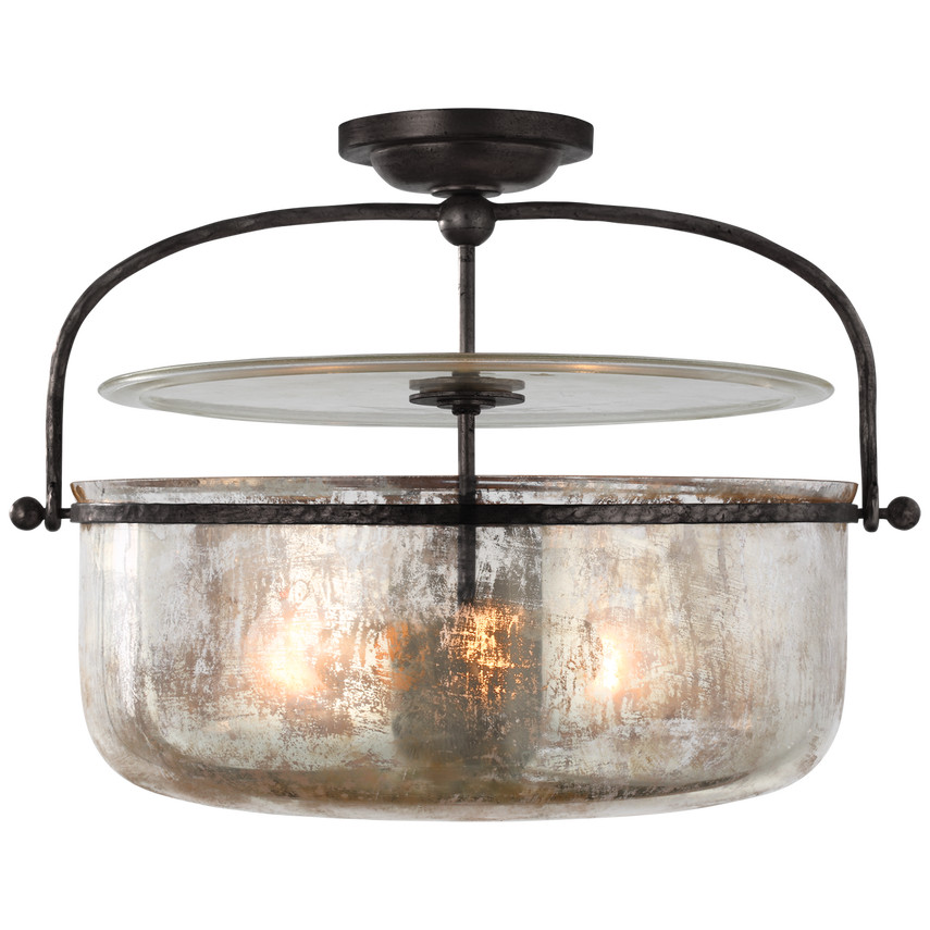 Lorford Medium Semi-Flush Lantern | Visual Comfort
