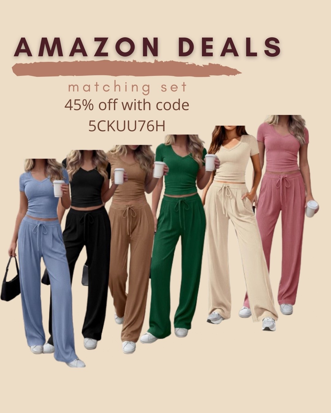 $18 ends 5/24
Amazon fashion
Amazon deals
Amazon set
Matching set
Two piece set
Travel outfit
Comfy outfit
Lounge set

#LTKSaleAlert