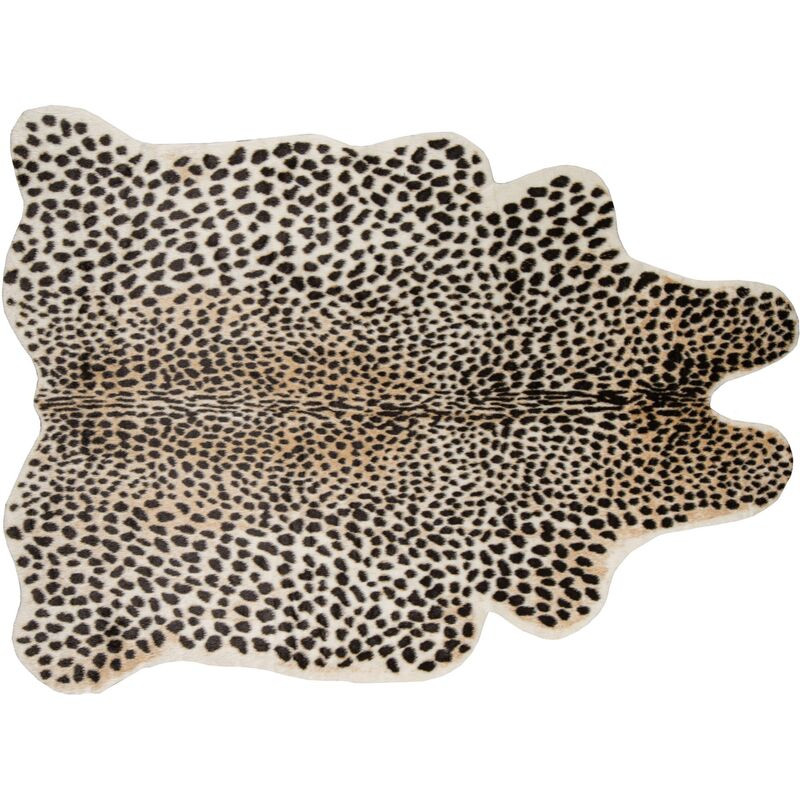 5'x8' Acadia Cheetah Faux-Hide Rug, Brown/Multi | One Kings Lane