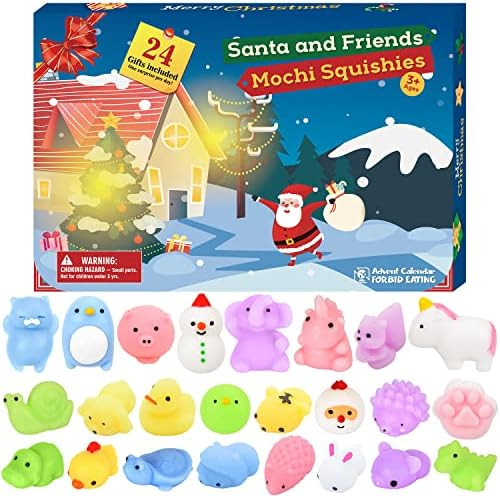 BATTOP Advent Calendar 2022 Christmas Countdown Calendar Toy 24Pcs Different Cute Mochi Animals S... | Amazon (US)