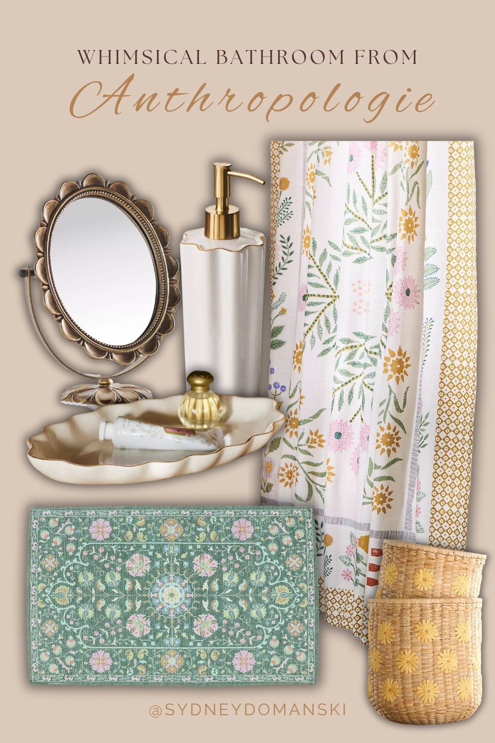 Love a whimsical design style? Anthropologie has the best pieces for all things whimsical and timeless! I put together a shop-able mood board for a whimsical bathroom! 

#LTKHome #LTKselfcare #LTKBeauty
