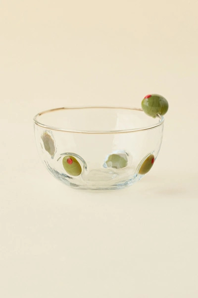 Olive Glass Snack Bowl | Urban Outfitters (US and RoW)