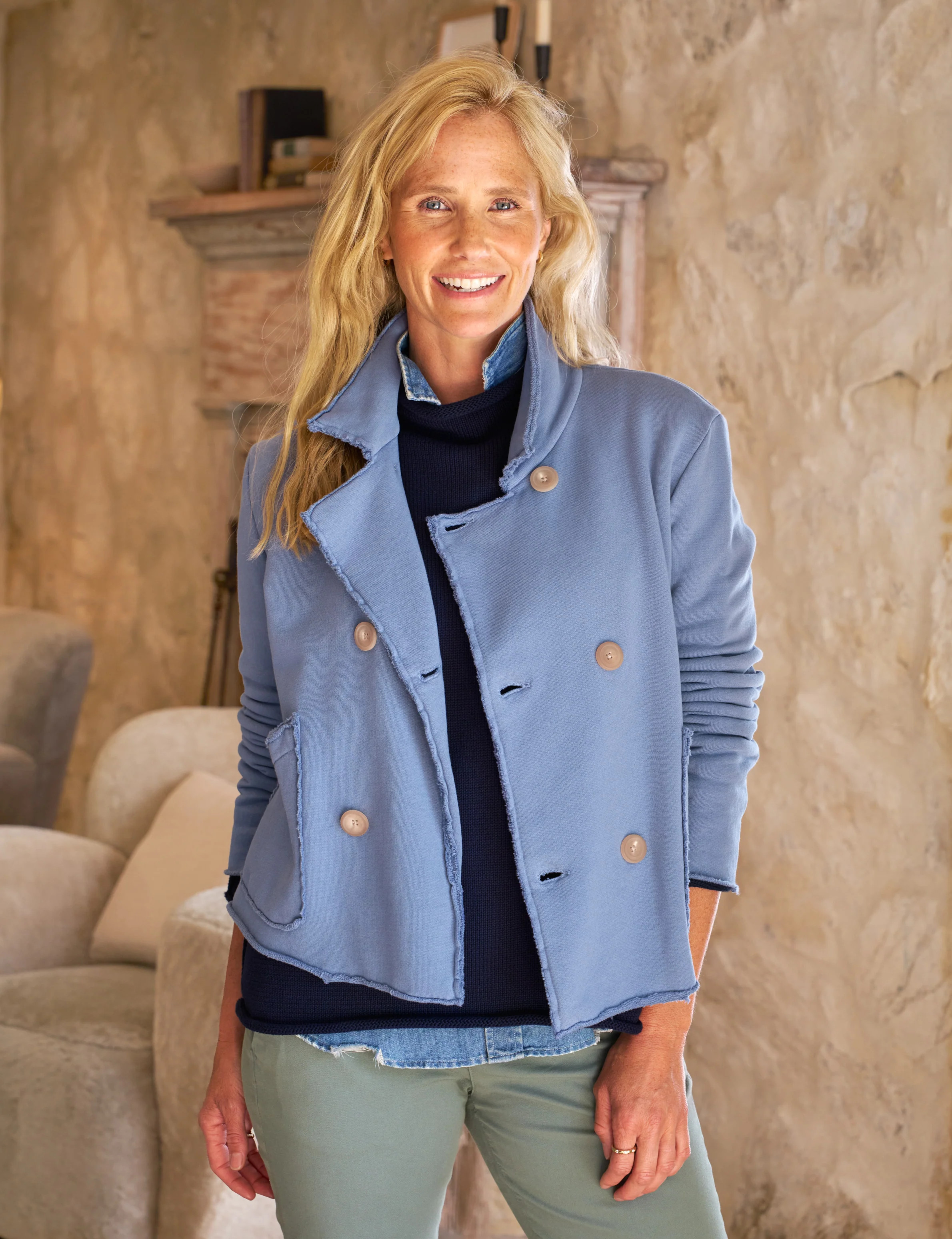 MINI BELFAST Blueberry, Triple Fleece | Frank & Eileen