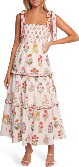 Petal & Pup Aurelia Print Tie Strap Sleeveless Maxi Dress | Nordstrom | Nordstrom