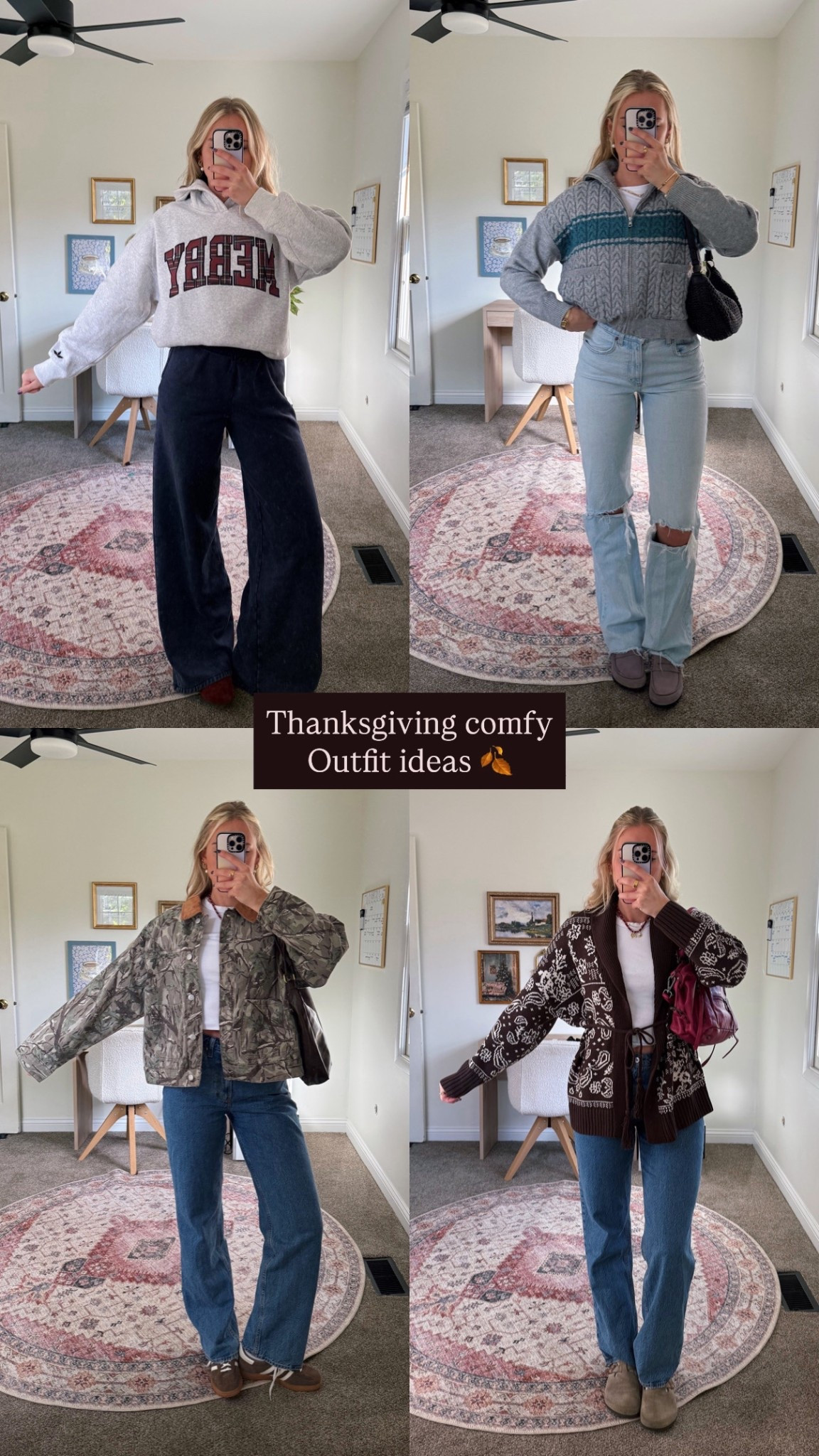 Comfy Thanksgiving outfit ideas 🤍🎄🐙🫐