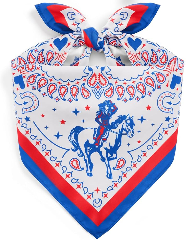 xo, Fetti American Cowgirl Bandana, 27" x 27" | Last Rodeo Bachelorette Party, Western Birthday A... | Amazon (US)