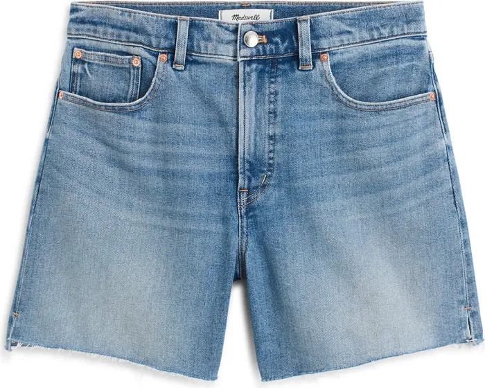 Madewell The Perfect Vintage Mid Length Denim Shorts | Nordstrom | Nordstrom