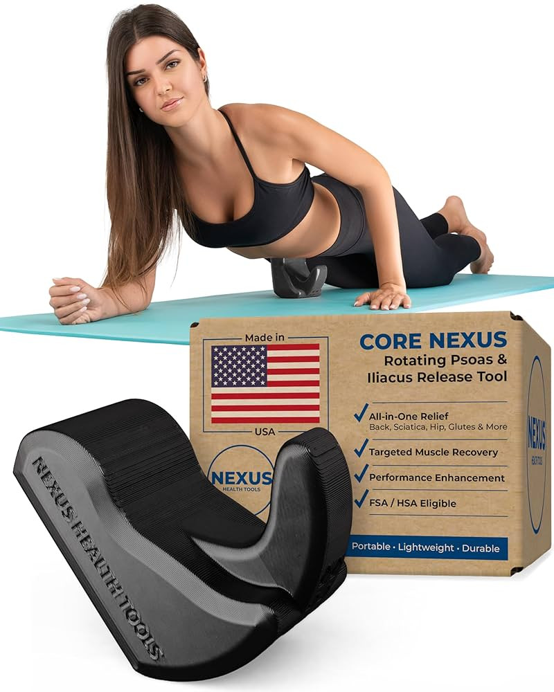 Core Nexus - Fully Adjustable Rotating Psoas Muscle Release Tool for Iliacus, Hip Flexor, Lower B... | Amazon (US)