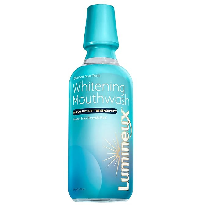 Lumineux Teeth Whitening Mouthwash 16 Oz. - Peroxide Free - Enamel Safe - Whitening Without The S... | Amazon (US)
