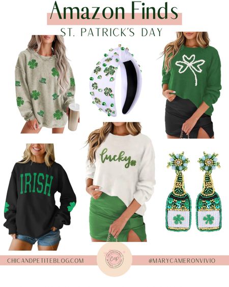 Amazon Finds: St. Patrick’s Day

women’s clothing // spring style // spring outfit // St. Patrick’s Day // four leaf clover // St. Patrick’s Day outfit

#LTKSeasonal #LTKstyletip #LTKfindsunder50