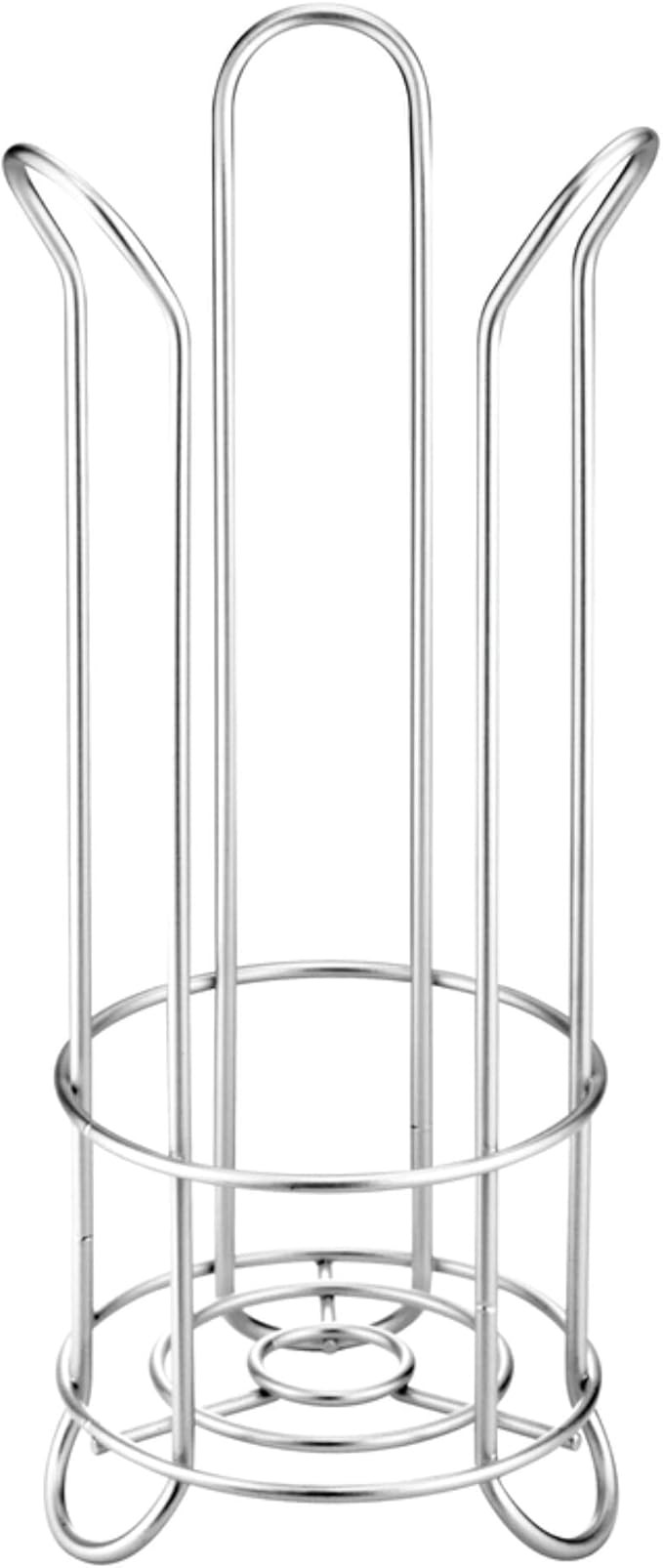 iDesign Classico Metal Toilet Paper Holder – Holds 3 Rolls of Toilet Paper, 6.75" x 17", Silver | Amazon (US)