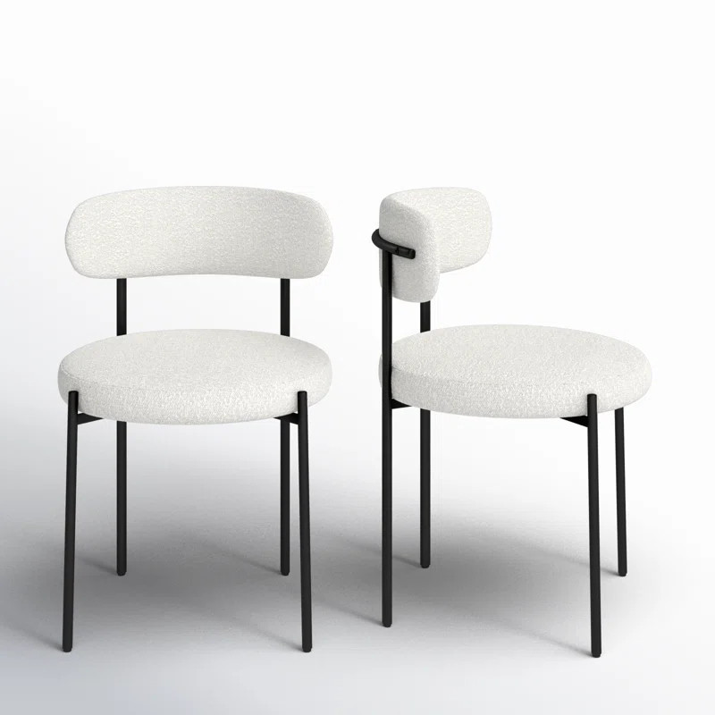 Sherwood Solid Back Boucle Side Chair | Wayfair North America