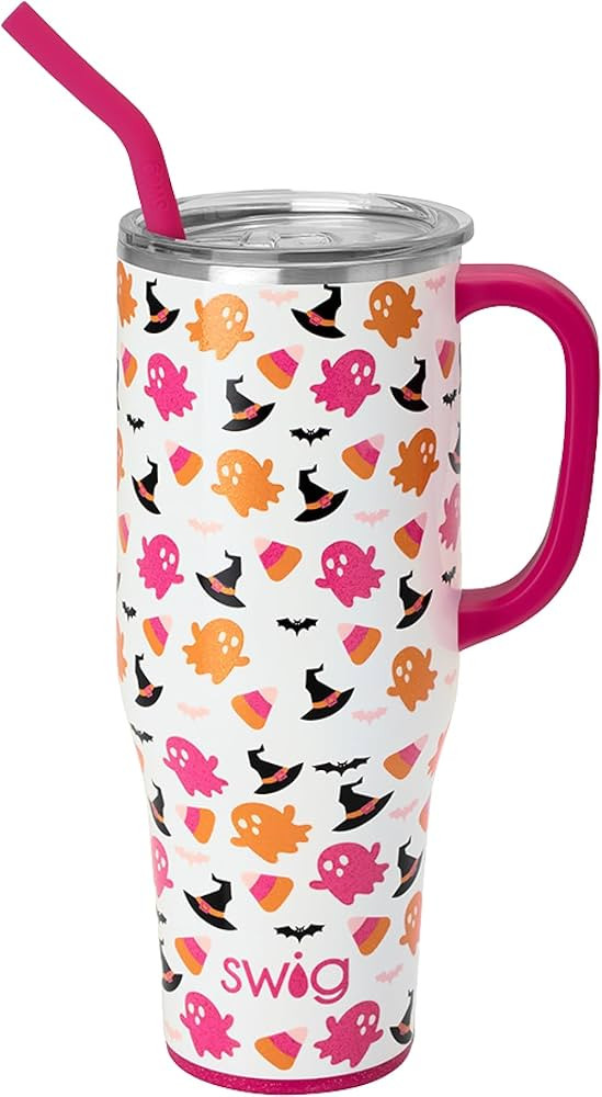 Swig Life 40oz Mega Mug | 40 oz Tumbler with Handle and Straw, Cup Holder Friendly, Dishwasher Sa... | Amazon (US)