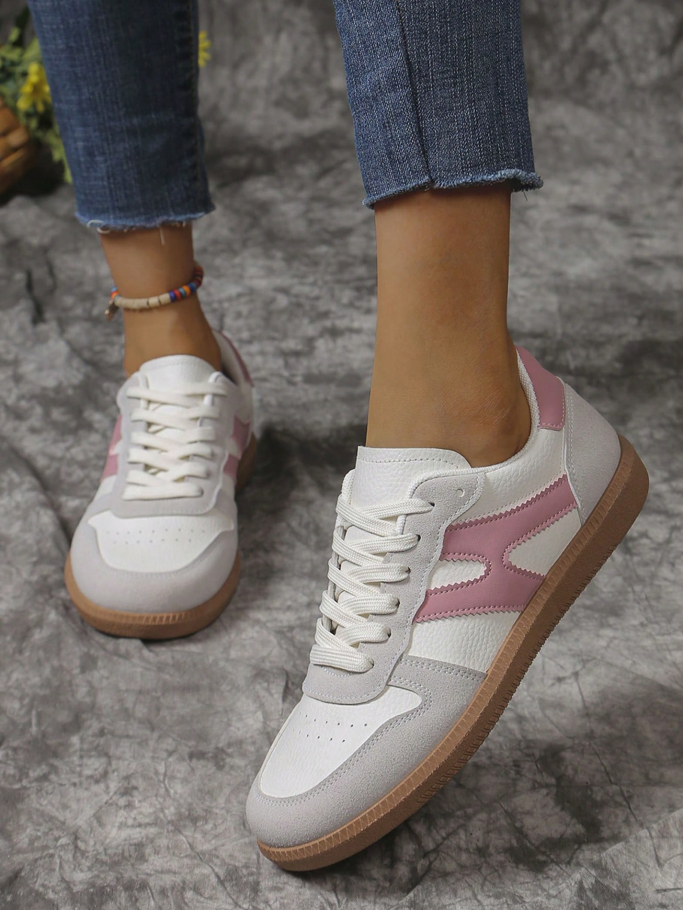 Trends2024 Autumn/Winter Trending Vintage White Sneakers, Casual And Comfortable For Everyday Wea... | SHEIN