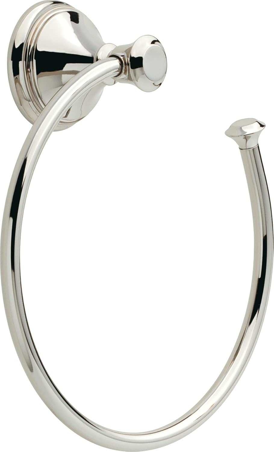 Delta Cassidy (1-Pack) Hand Towel Holder Polished Nickel Towel Racks for Bathroom Wall Round Towe... | Amazon (US)