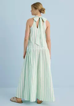 Crown & Ivy™ Sewing Down South x Crown & Ivy™ Amanda Striped Halter Neck Maxi Dress | Belk