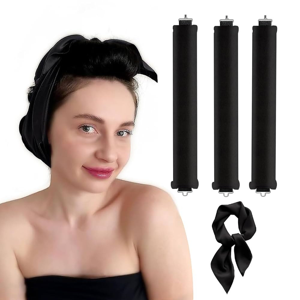 Heatless Hair Curler, Heatless Curls Overnight Hair Curlers to Sleep in No Heat Hair Curler Curli... | Amazon (US)