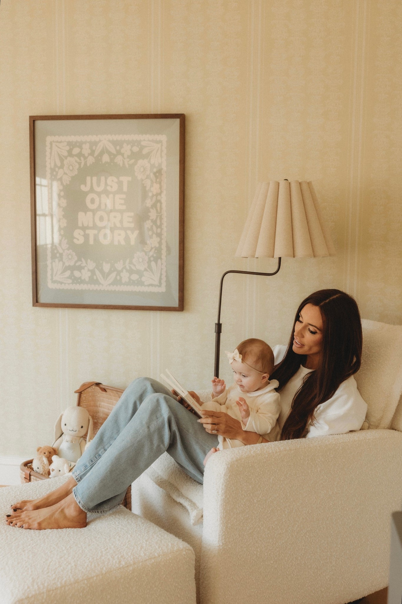 Baby girl nursery, rocking chair, floor lamp, Etsy, reading nook 

#LTKHome #LTKmomlife #LTKBaby