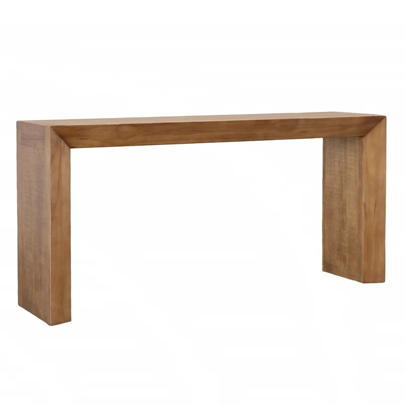 Dovetail Furniture Sonya 65" Wide Solid Reclaimed Pine Console Table, Natural | Wayfair | Wayfair North America