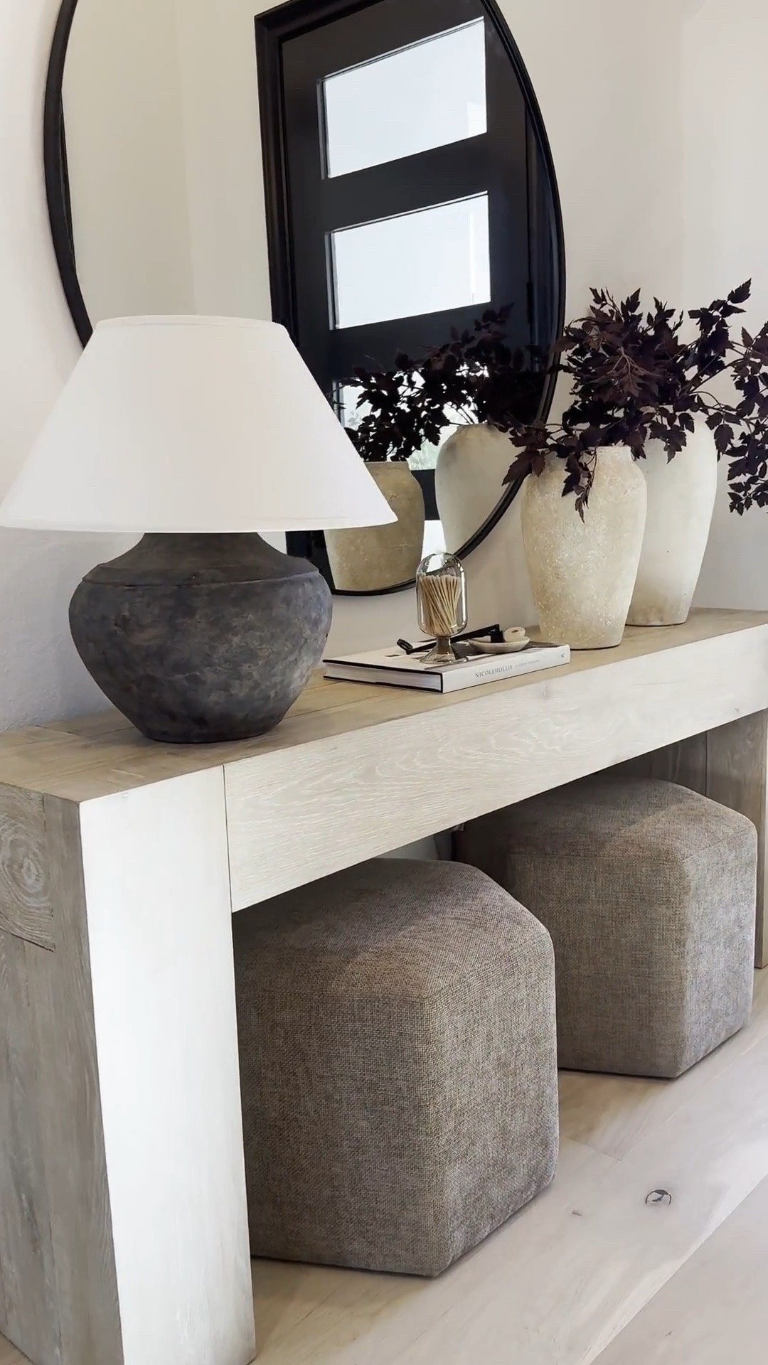 💫

Let’s talk entryway styling ☺️

To achieve balanced scaling in a room, incorporate larger accessories like vases to create visual harmony. Smaller accessories can make a space feel cluttered, as they often require more items to fill empty areas.

In larger spaces, choose larger furniture pieces, such as my 72-inch console table, which surpasses the standard length at around 60 inches. 🤎 For smaller spaces, select furniture with greater depth and height to create the illusion of larger-scale pieces. 🫶🏽

#LTKSaleAlert #LTKHome #LTKStyleTip