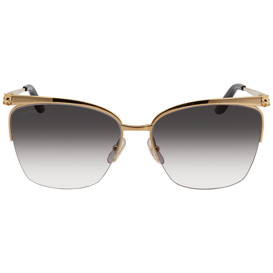 Panthere de Grey Gradient Rectangular Ladies Sunglasses | Jomashop.com & JomaDeals.com