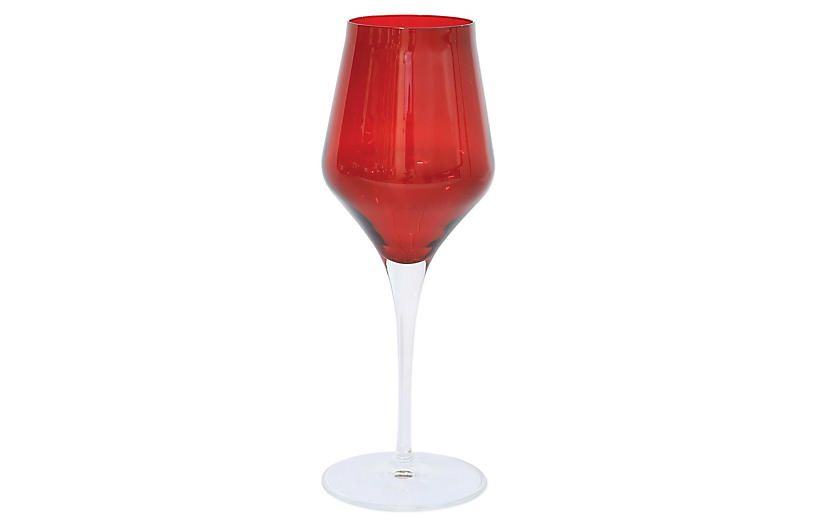Contessa Wineglass, Red | One Kings Lane