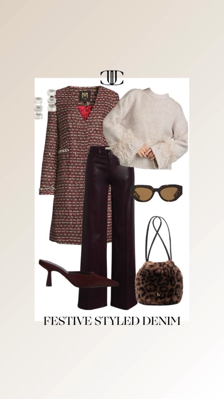 Denim that travels from casual to celebratory with ease. Subtle holiday embellishments, rich hues, and comfortable fits—the perfect balance of festive and functional.
Embrace holiday charm without shouting it. Sleek denim, soft cables, and minimal metallics create a look that’s festive, versatile, and undeniably chic.

#DenimWithFlair
#HolidayDenim
#FestiveDenim
#ChicDenim
#DenimOOTD
#WinterStyle
#EffortlessElegance
#TimelessDenim

#LTKOver40 #LTKHoliday #LTKSeasonal