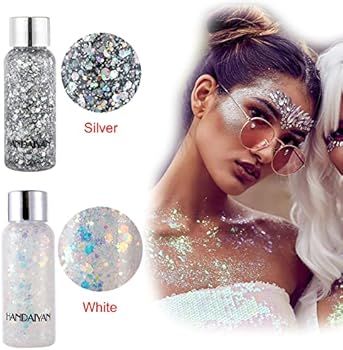 Body Glitter Gel Face Glitter for Body,Face,Eye,Hair Glitter Makeup Liquid Long Lasting Sparkling... | Amazon (CA)