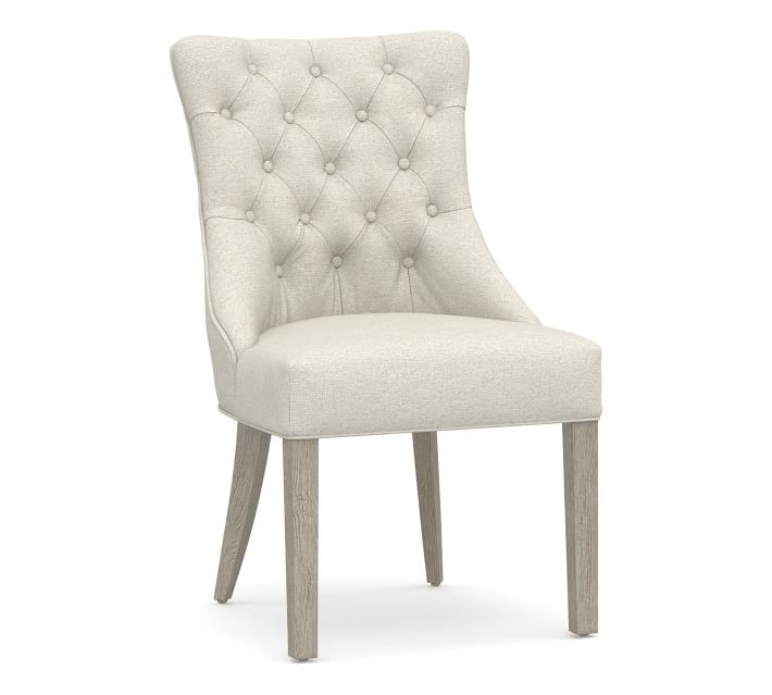 Hayes Tufted Upholstered Dining Chair | Pottery Barn (US)