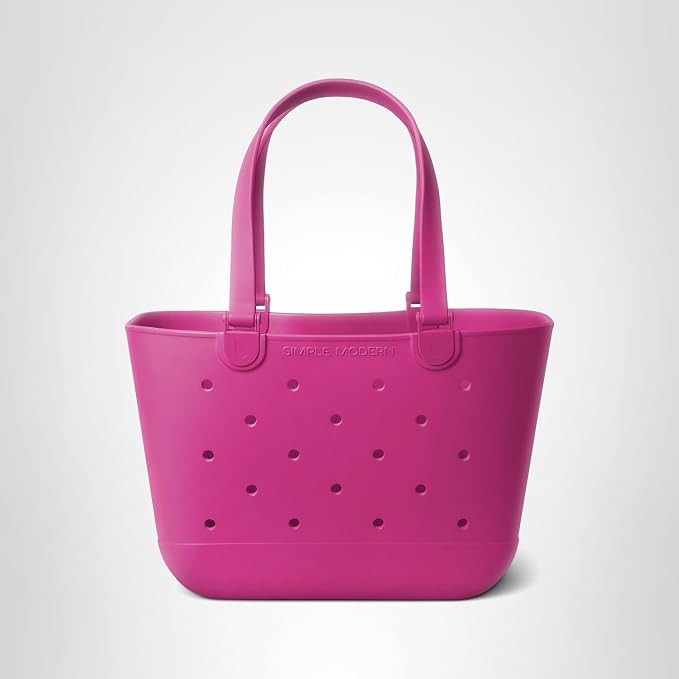 Simple Modern Large Beach Bag | Waterproof Getaway Rubber Tote with Zipper Pocket for Travel, Poo... | Amazon (US)