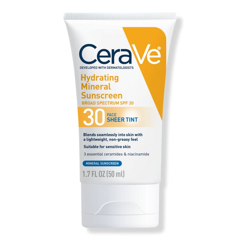 CeraVe Hydrating Sunscreen Face Sheer Tint SPF 30 | Ulta Beauty | Ulta